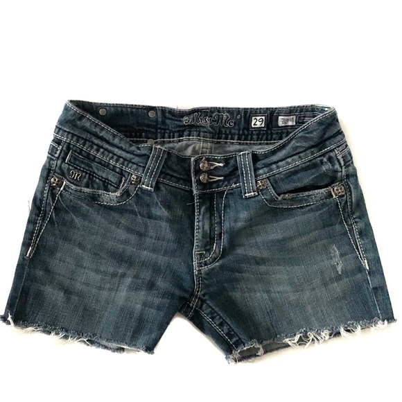Miss Me Pants - Miss Me Distressed Jean Shorts Size 29